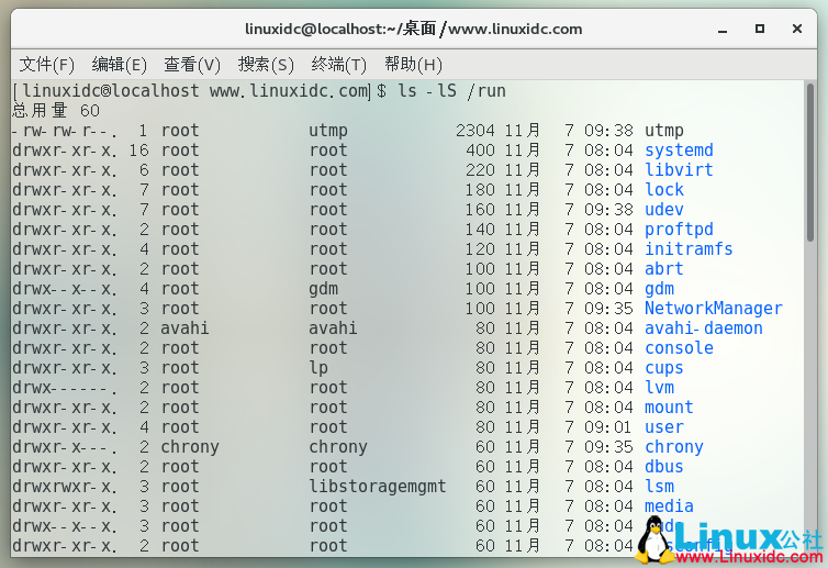 如何在Linux中使用ls命令按大小对所有文件进行排序