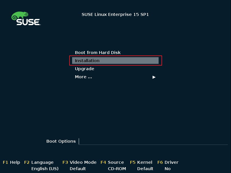 SUSE Linux Enterprise 15 SP1 系统安装