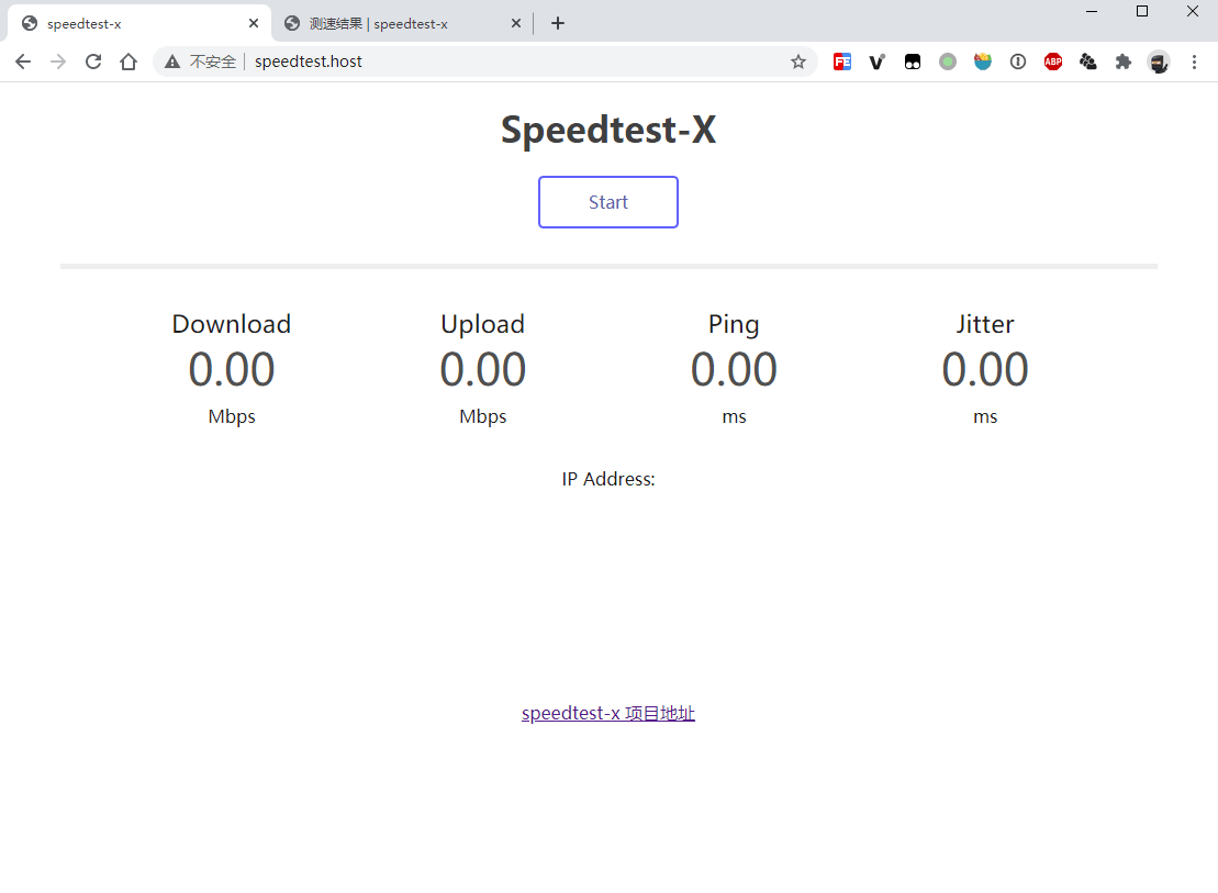 speedtest-x |MJJ最爱的网页测速，还能查看各地测速结果